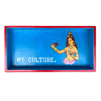 "My Culture" Handpainted Tray